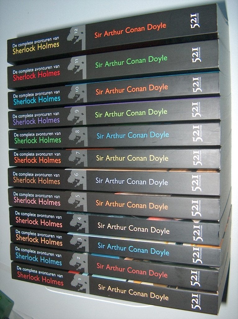 De complete avonturen van Sherlock Holmes - 12 delen - Doyle, Boeken, Ophalen of Verzenden, Zo goed als nieuw, Conan Doyle