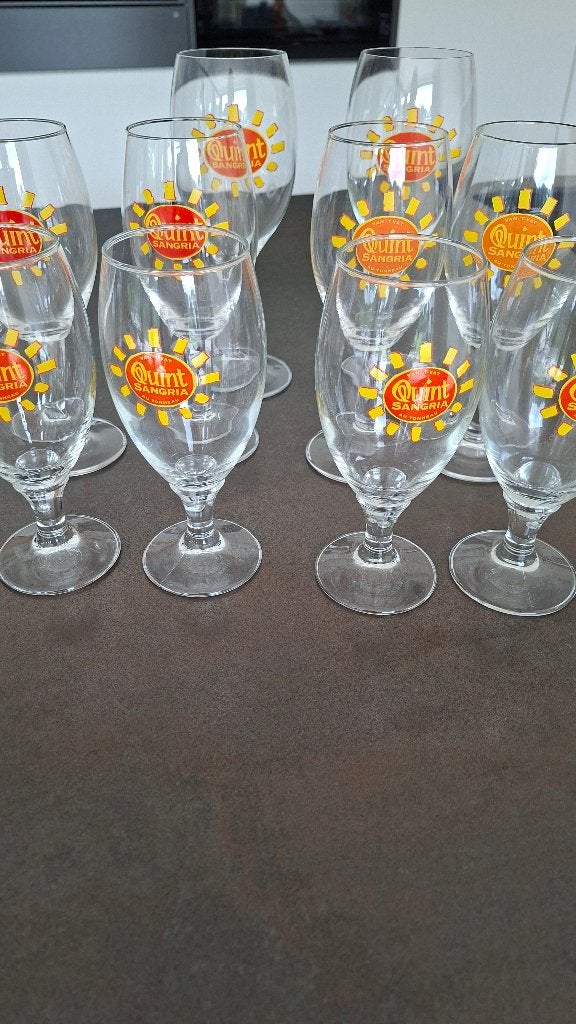 Sangria glazen. QUINT. 3 euro per glas, Verzamelen, Ophalen, Nieuw, Overige typen