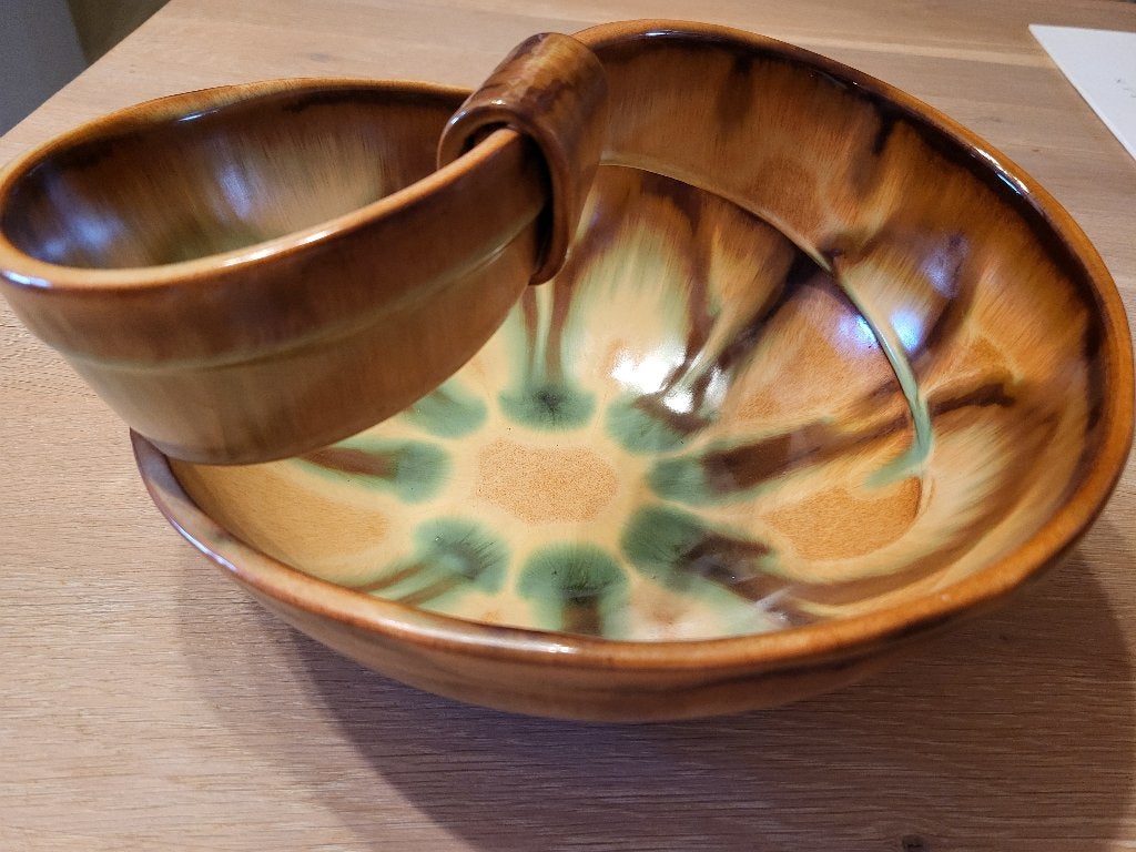 Vintage aardewerk schaal, Huis en Inrichting, Woonaccessoires | Schalen en Manden, Ophalen, Schaal