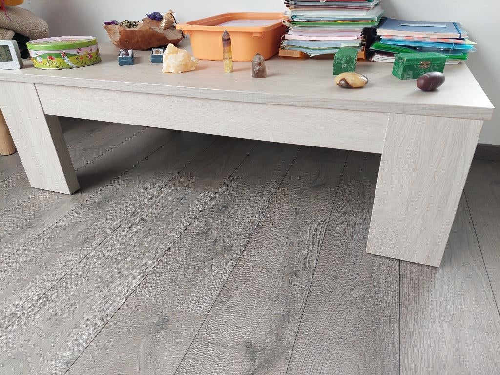 table basse, Maison & Meubles, Canapés | Coins salons complets, Enlèvement, Utilisé, Bois