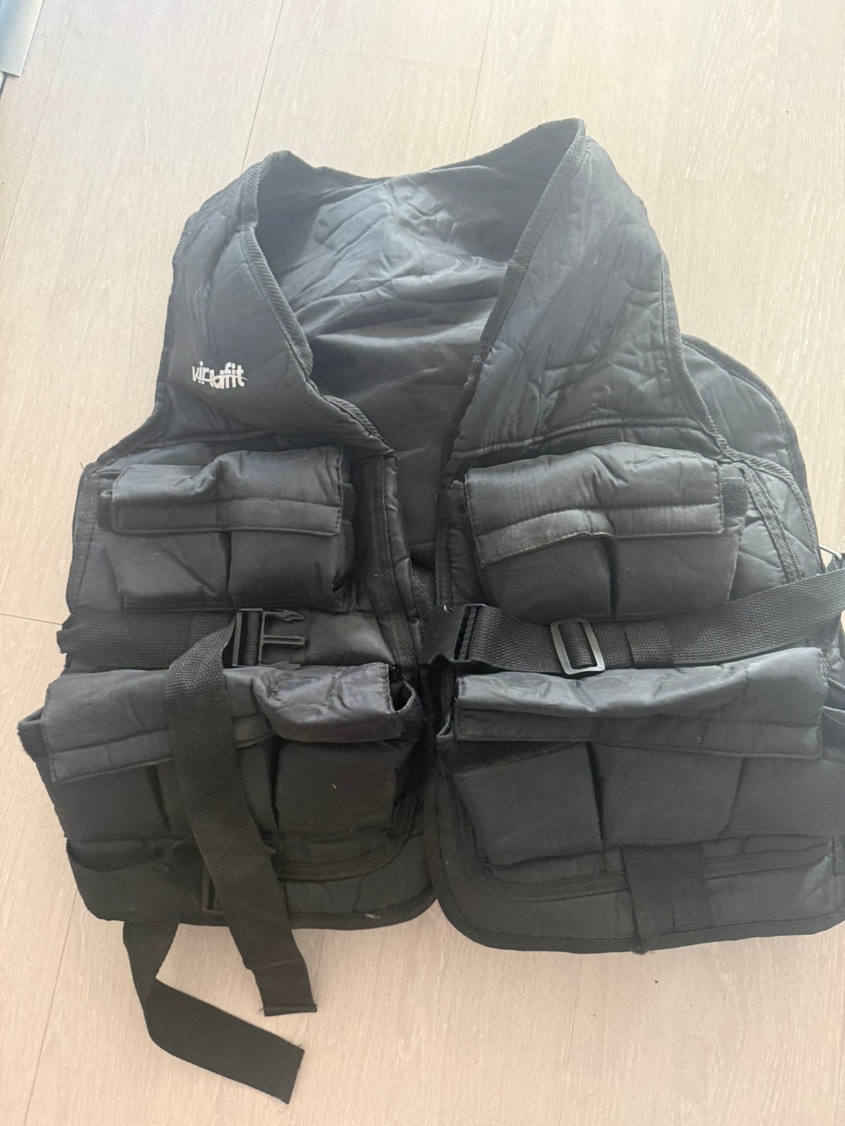 VirtuFit Verstelbaar Gewichtsvest Pro - 20 kg - Zwart, Sport en Fitness, Fitnessmaterialen, Ophalen, Zo goed als nieuw