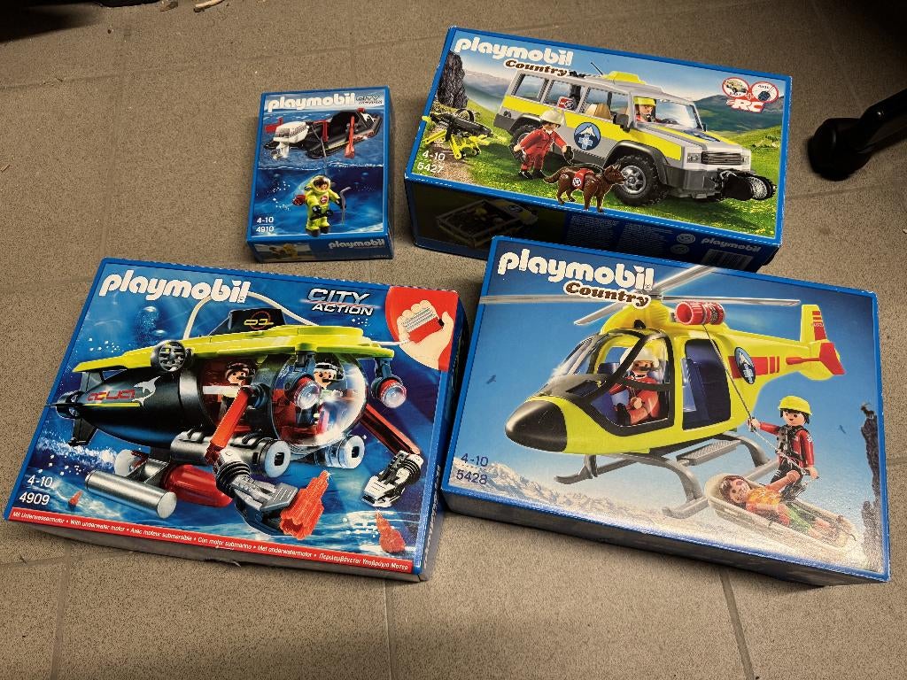 Playmobil - 4909 - 4910 - 5427 - 5428, Enlèvement, Comme neuf, Ensemble complet