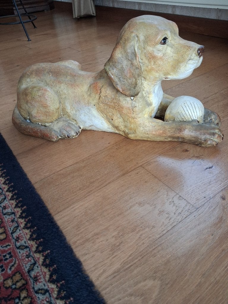Vintage beeld hond, Enlèvement