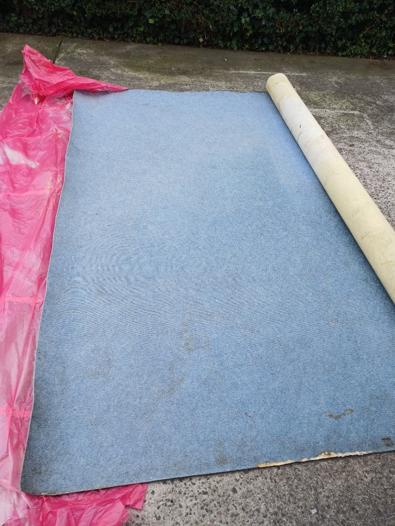 tapijt, Huis en Inrichting, Ophalen, Gebruikt, Blauw, 200 cm of meer