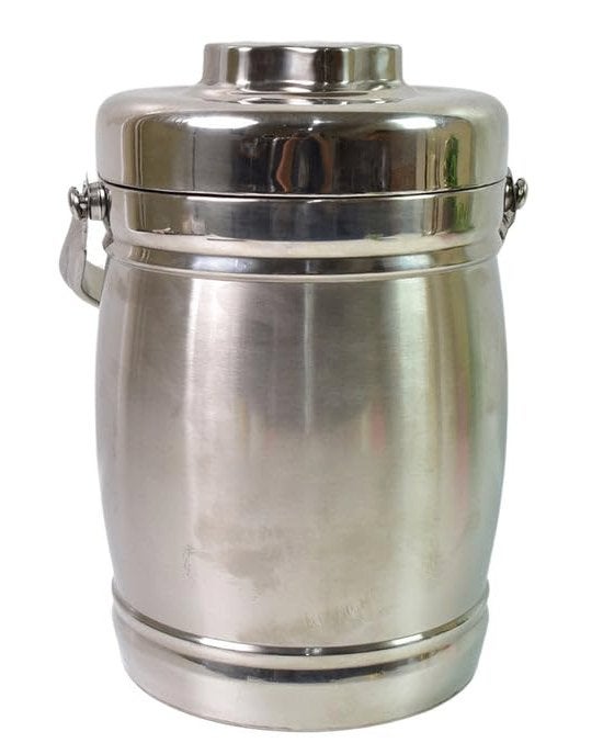 Retro RVS ijsemmer 2 Liter, Ophalen of Verzenden