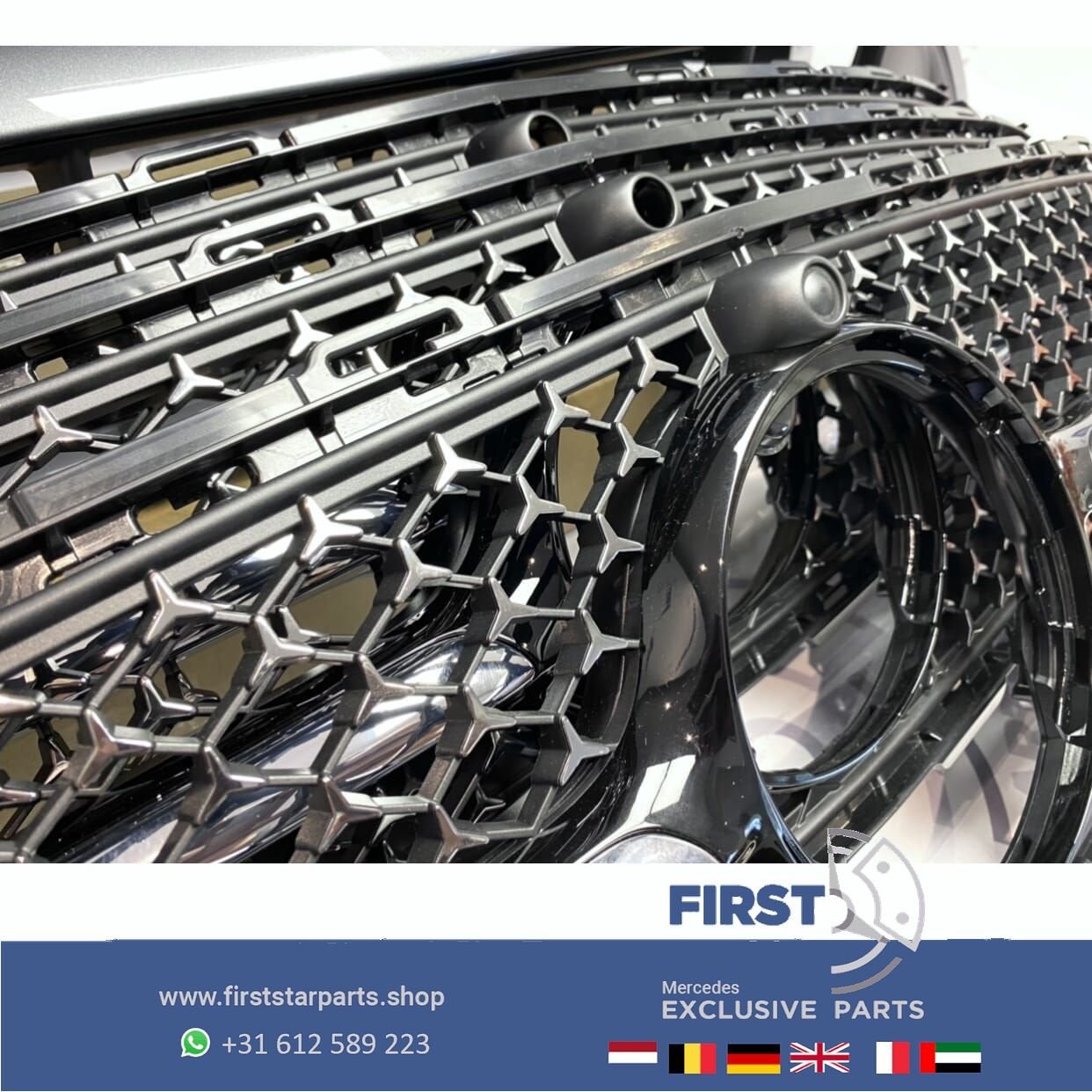 W206 C206 2022 AMG VOORBUMPER STARS GRIL origineel Mercedes, Utilisé, -, Avant, -