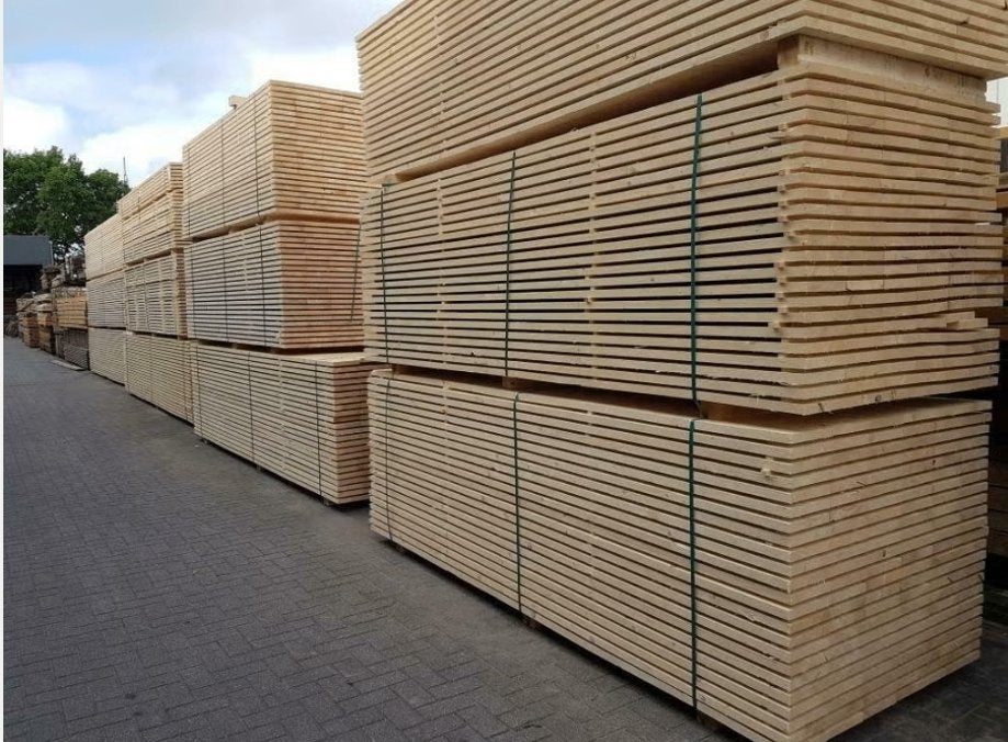 Gedroogd steigerhout planken van 20 cm breed in 3 en 5 meter, Ophalen