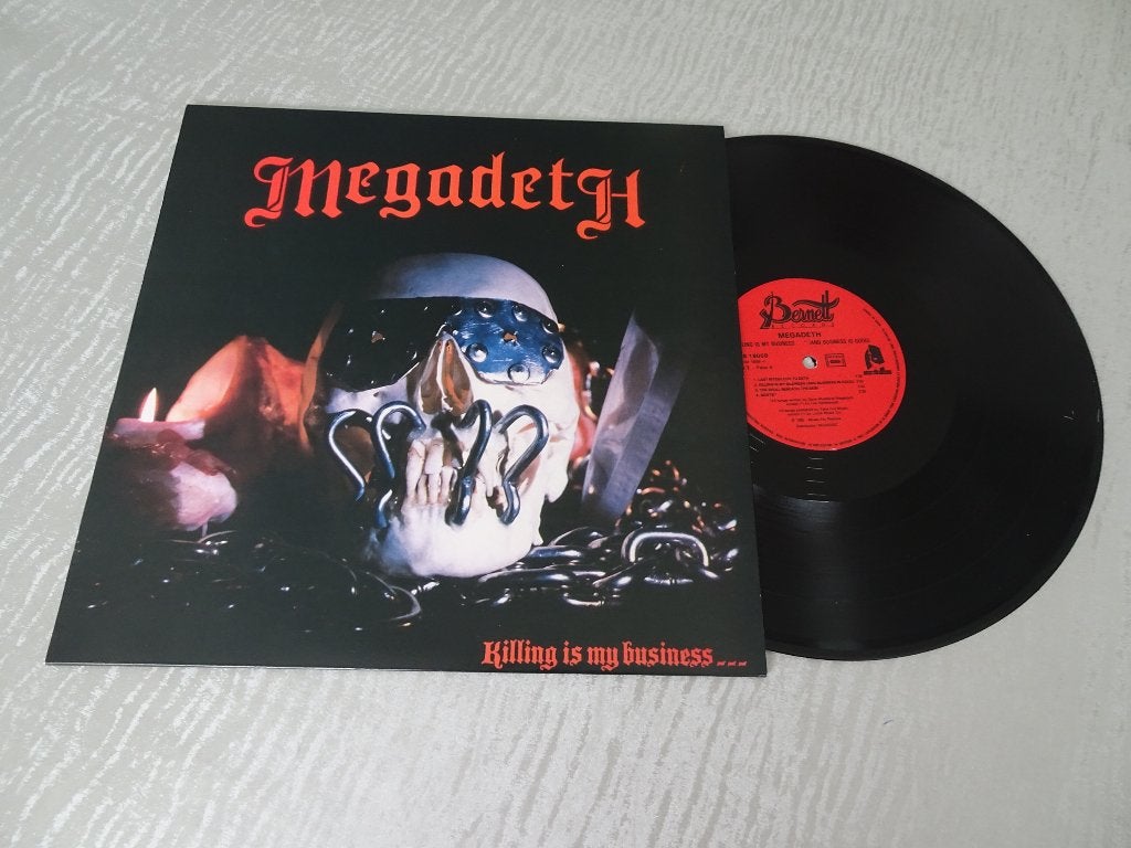 Megadeth  Lp  Killing is my Business ....., Fotohoes, Ophalen of Verzenden, Zo goed als nieuw