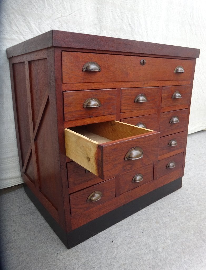 mooie ladekast apothekerskast winkelkast, Antiek en Kunst, Ophalen of Verzenden