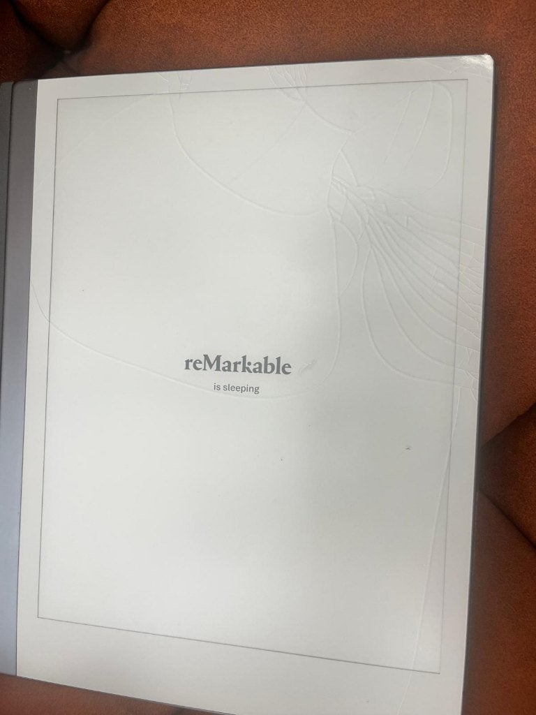 reMarkable 2 – werkt perfect, scherm beschadigd, Ophalen of Verzenden, Gebruikt, Draadloos, ReMarkable II