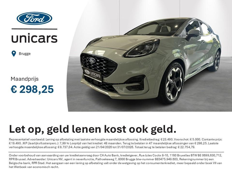Ford Puma 1.0i Ecoboost mHEV 92kW ST-Line X, Argent ou Gris, Achat, Puma, Entreprise