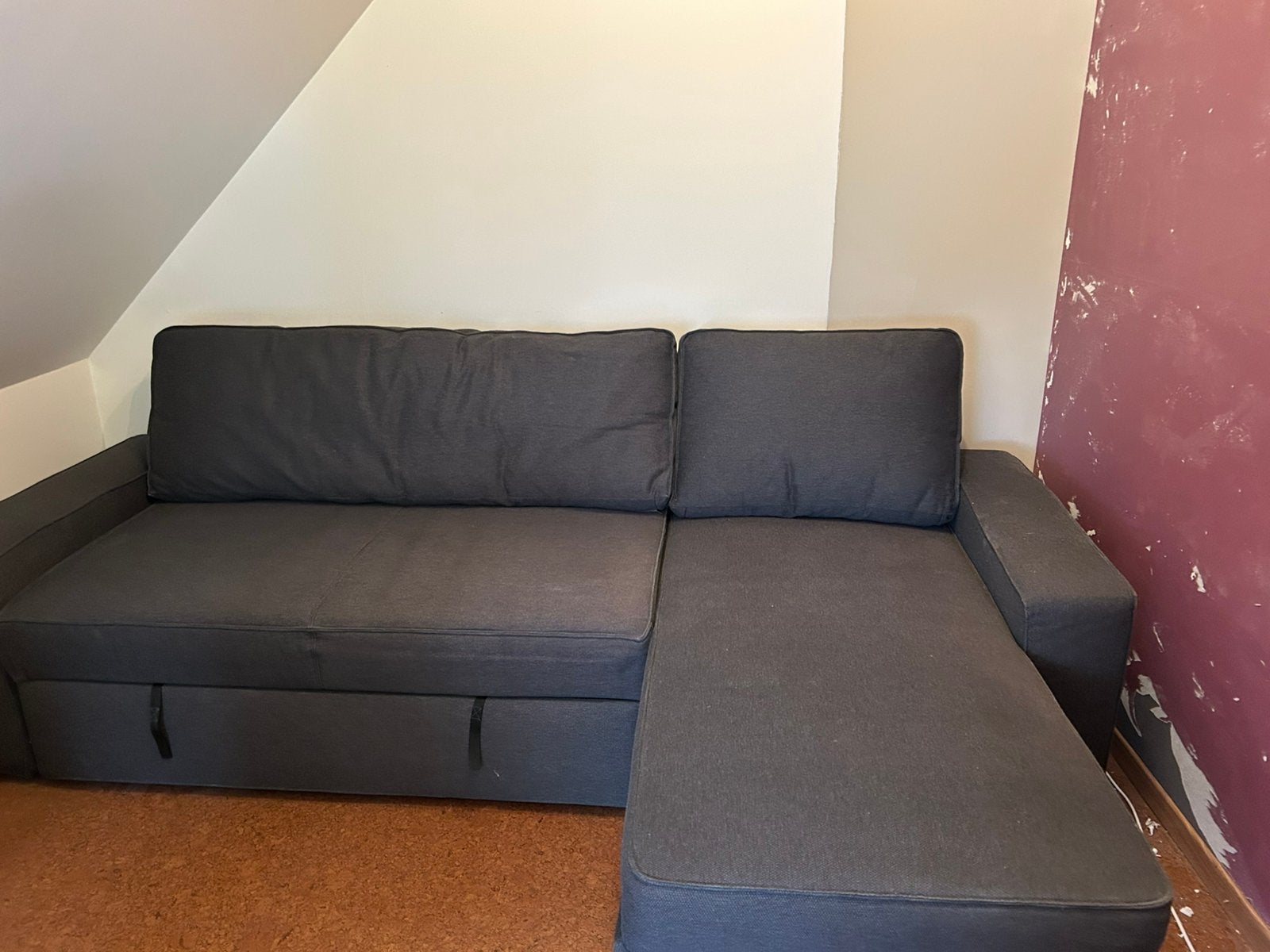 IKEA VILASUND Slaapbank (240x150x71), Ophalen, Zo goed als nieuw, Grijs