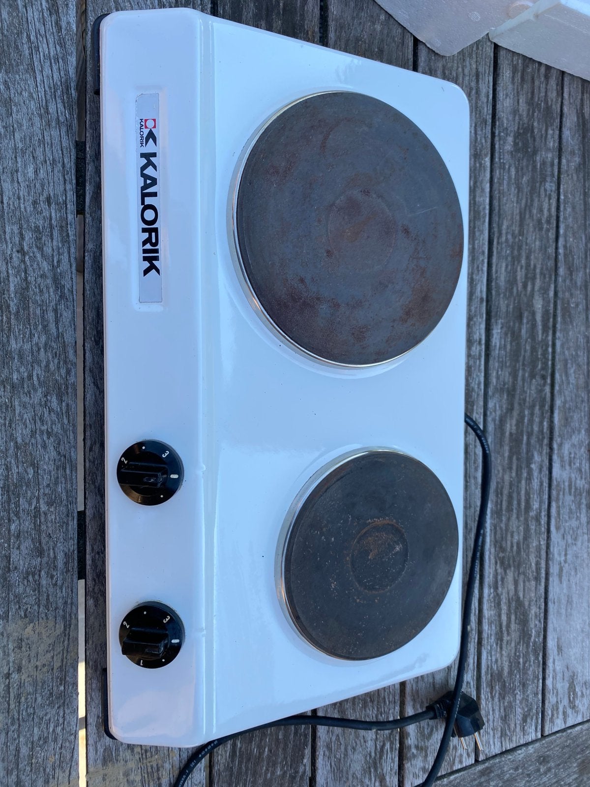 Kookplaat mobiel te koop 2 bekken, Elektronische apparatuur, Kookplaten, Ophalen, Halogeen, Gebruikt, 3 kookzones of minder