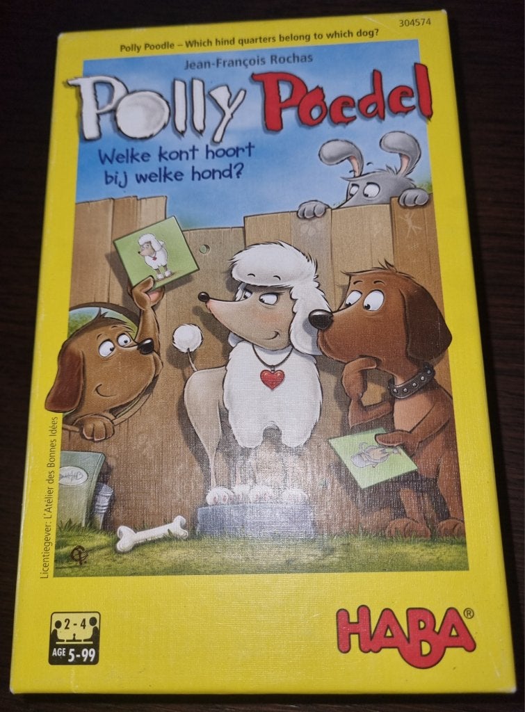 Jeu Haba Polly Poodle, 1 ou 2 joueurs, Enlèvement, Comme neuf, Haba