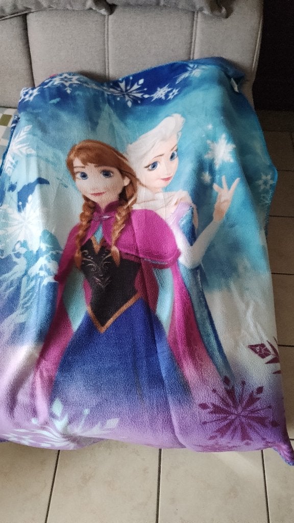 Disney Frozen fleece dekentje, Ophalen, Wasbaar, Overige merken, Zo goed als nieuw