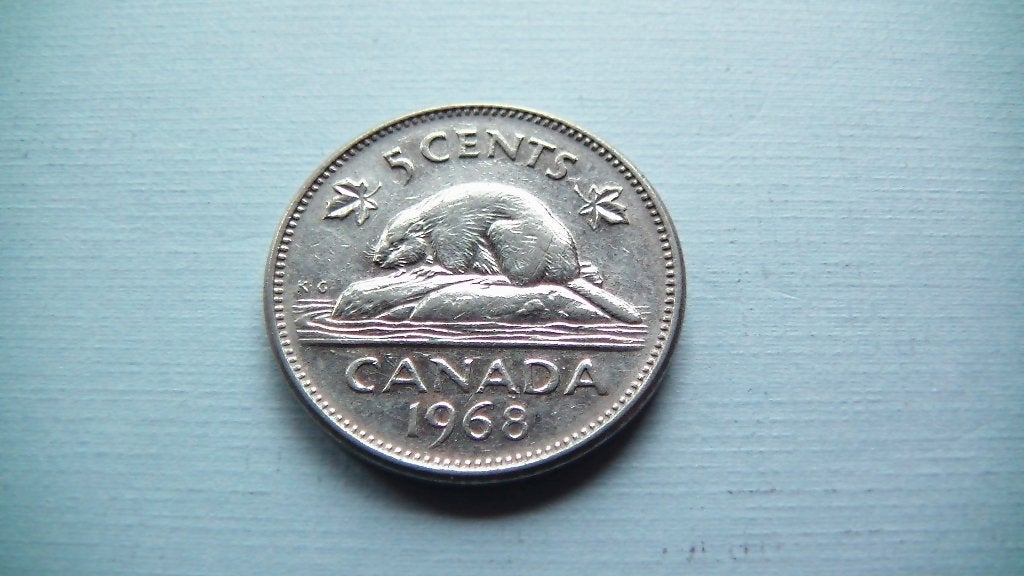 canada 5 cents 1968, Enlèvement