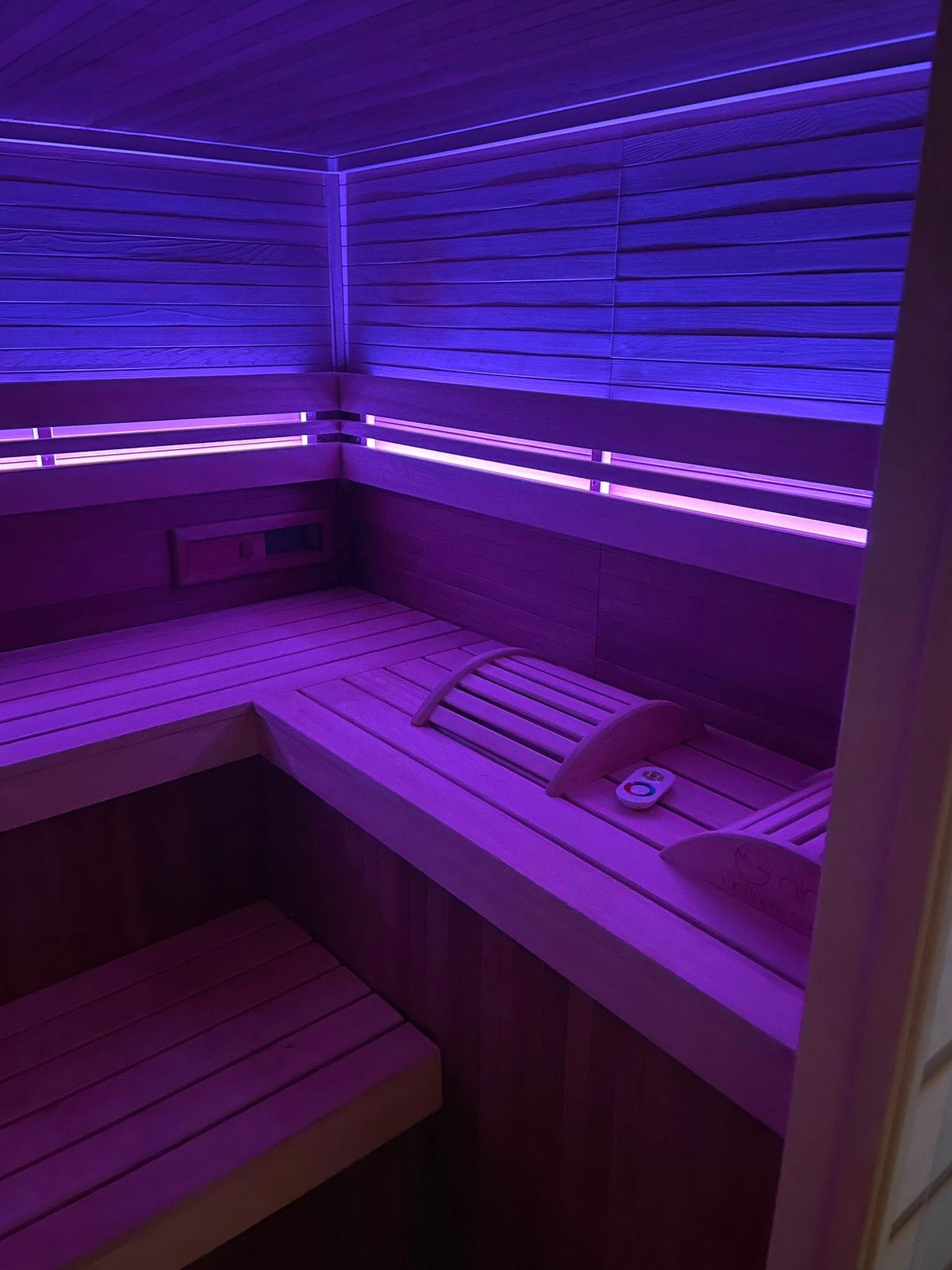 Finse sauna Alpha, goed onderhouden, inclusief moodlight, Ophalen, Gebruikt, Fins of Traditioneel, Complete sauna
