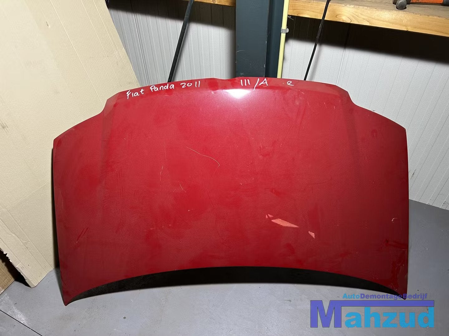 FIAT PANDA (169) rood 111/A MOTORKAP 2003-2011, Autos : Pièces & Accessoires, Stellantis Europe S.p.A., Info@stellantis.com, Utilisé