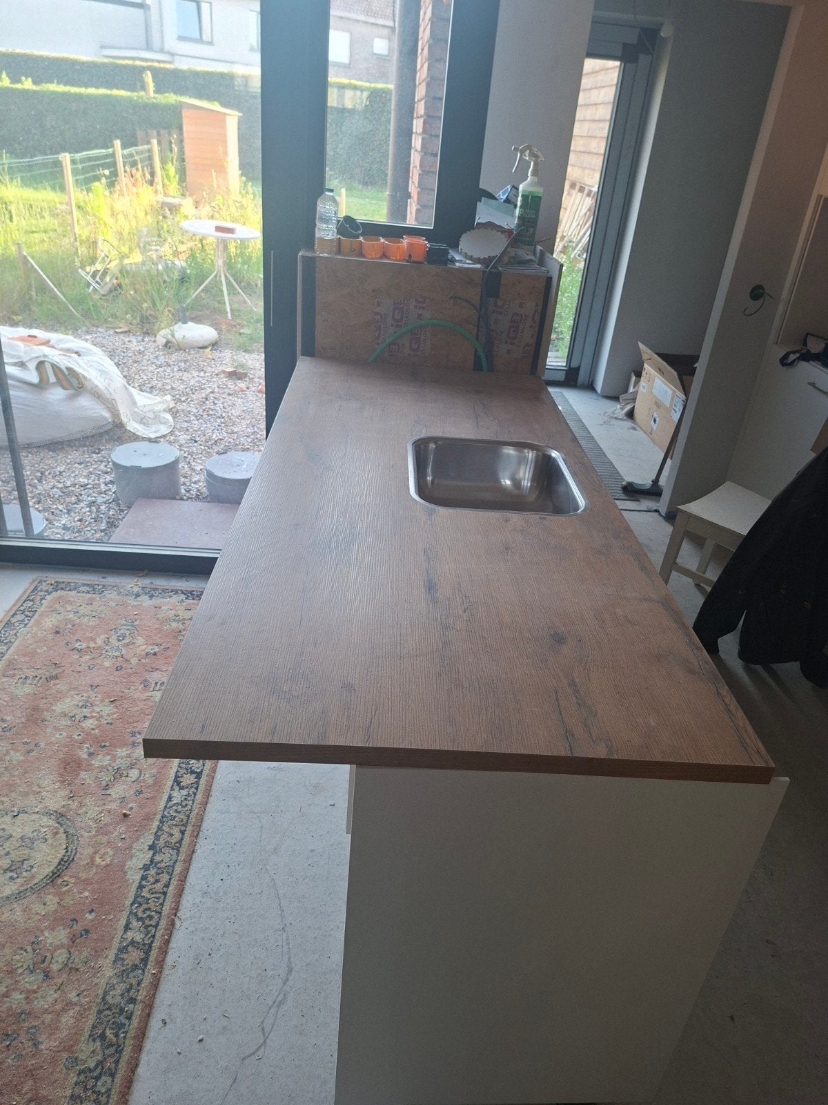 Werkblad keuken met ingebouwde lavabo, Enlèvement, Neuf