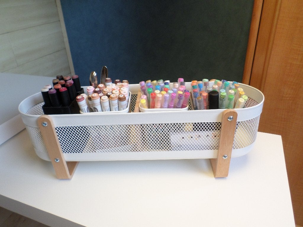 RISATORP Ikea bureauhouder, Ophalen, Overige typen, Metaal, Zo goed als nieuw