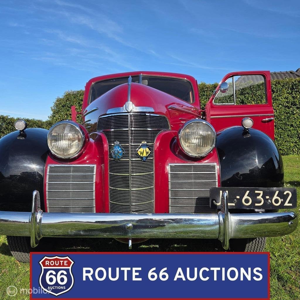 Oldsmobile Series 70 DeLuxe | 1939 | Route 66 Auctions, Auto's, Zwart, Bedrijf, Handgeschakeld, Overige carrosserie
