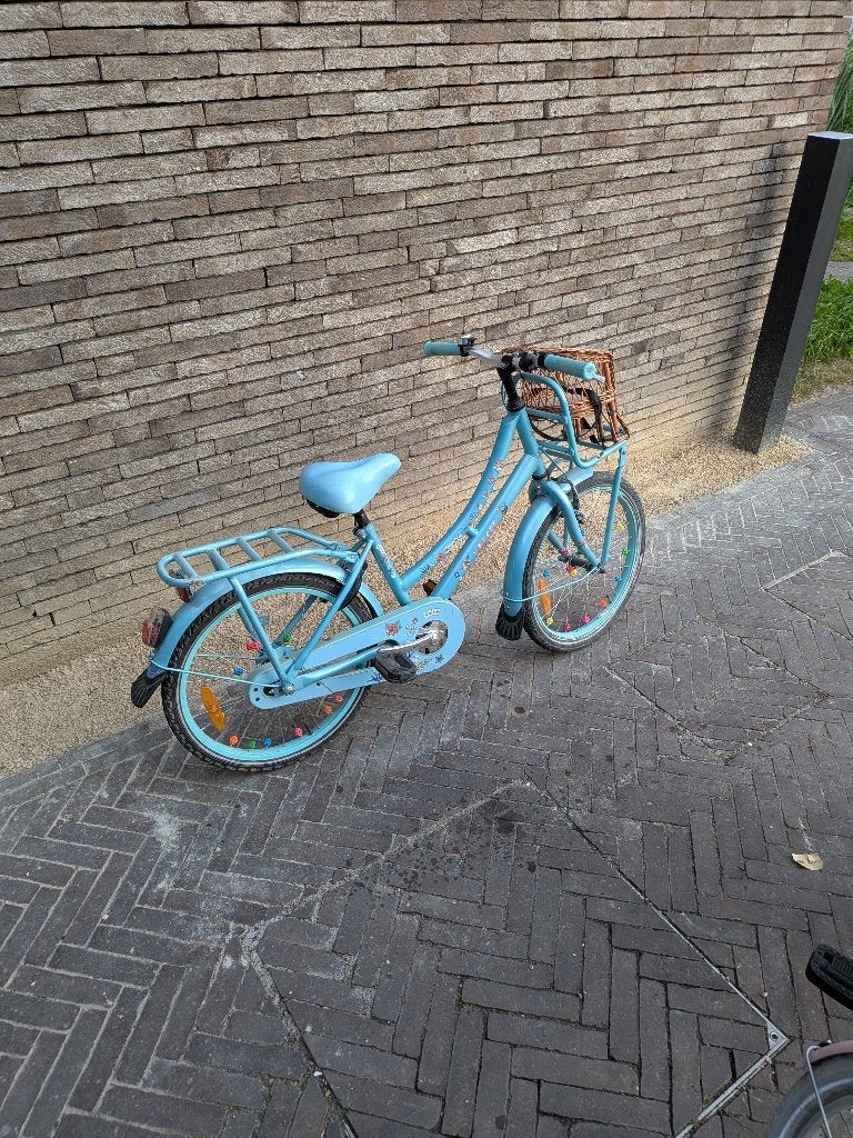 Meisjesfiets 18 inch (5-7 jaar), Ophalen, Gebruikt, Velgrem, Handrem