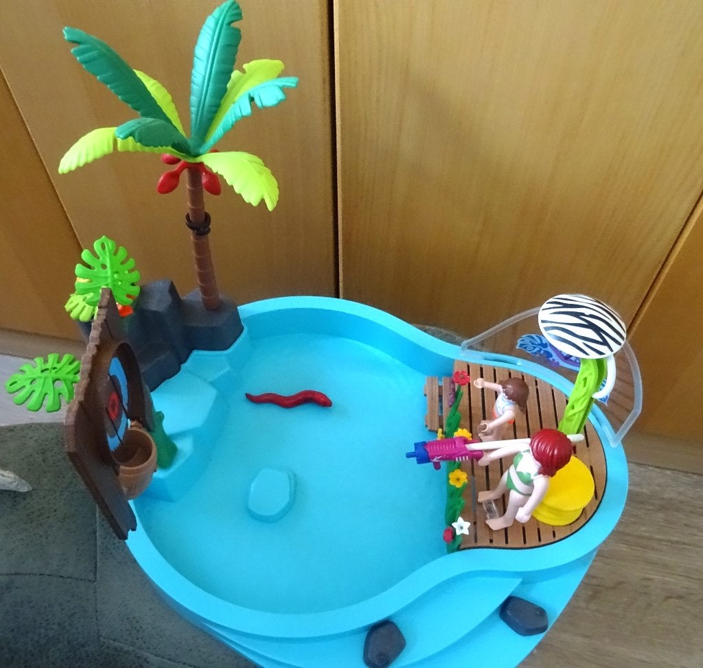 Playmobil zwembad, Kinderen en Baby's, Speelgoed | Playmobil, Ophalen of Verzenden, Gebruikt, Complete set