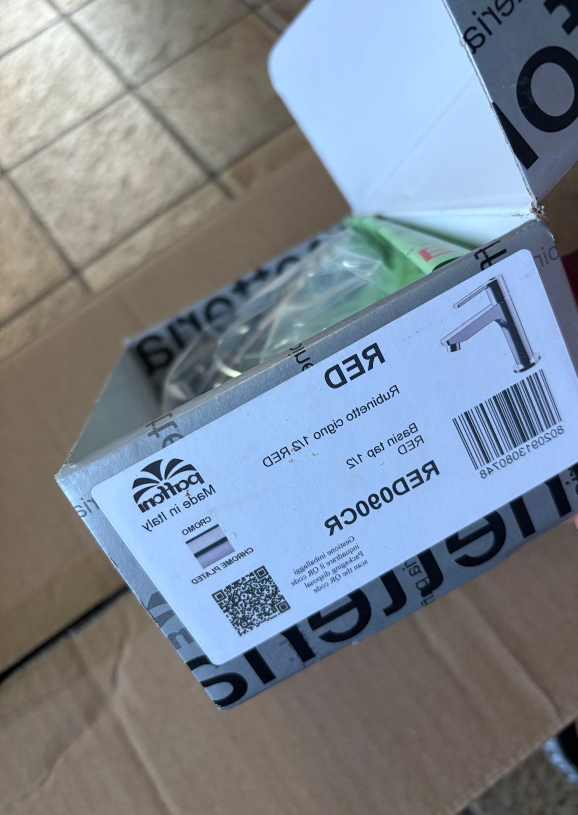 Paffoni RED090CR kraan, Ophalen, Nieuw