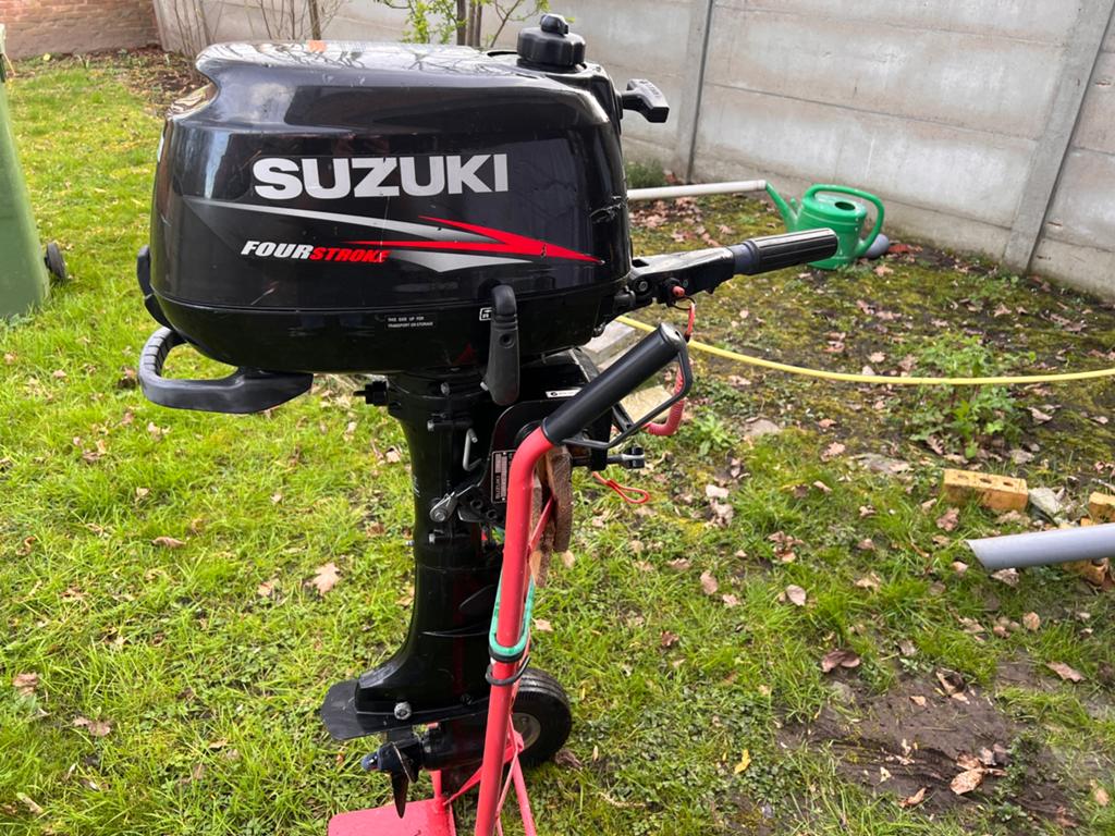 Suzuki 6pk 4takt buitenboordmotor kortstaart, Ophalen, Zo goed als nieuw, Buitenboordmotor