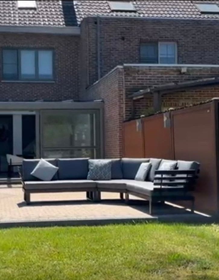 Canapé Exterioo de jardin modulable gris, Jardin & Terrasse, Enlèvement, Comme neuf