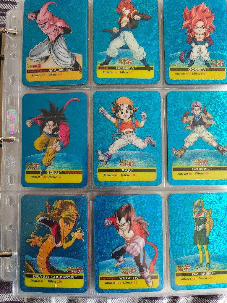 Dragon Ball Z & GT Lamincards Edibas lot cartes, Envoi, Utilisé, Carte(s) à jouer