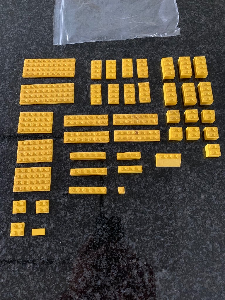 Set bouwstenen ( geel ), Kinderen en Baby's, Ophalen of Verzenden, Gebruikt, Losse stenen, Lego