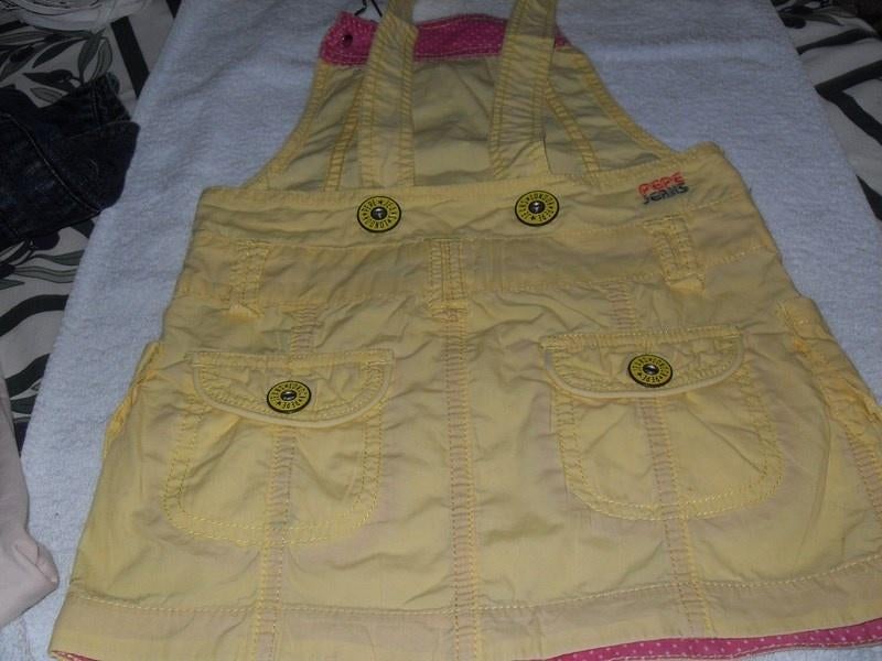salopette pepe jeans geeel 122-128, Kinderen en Baby's, Broek, Pepe Jeans, Meisje, Ophalen of Verzenden