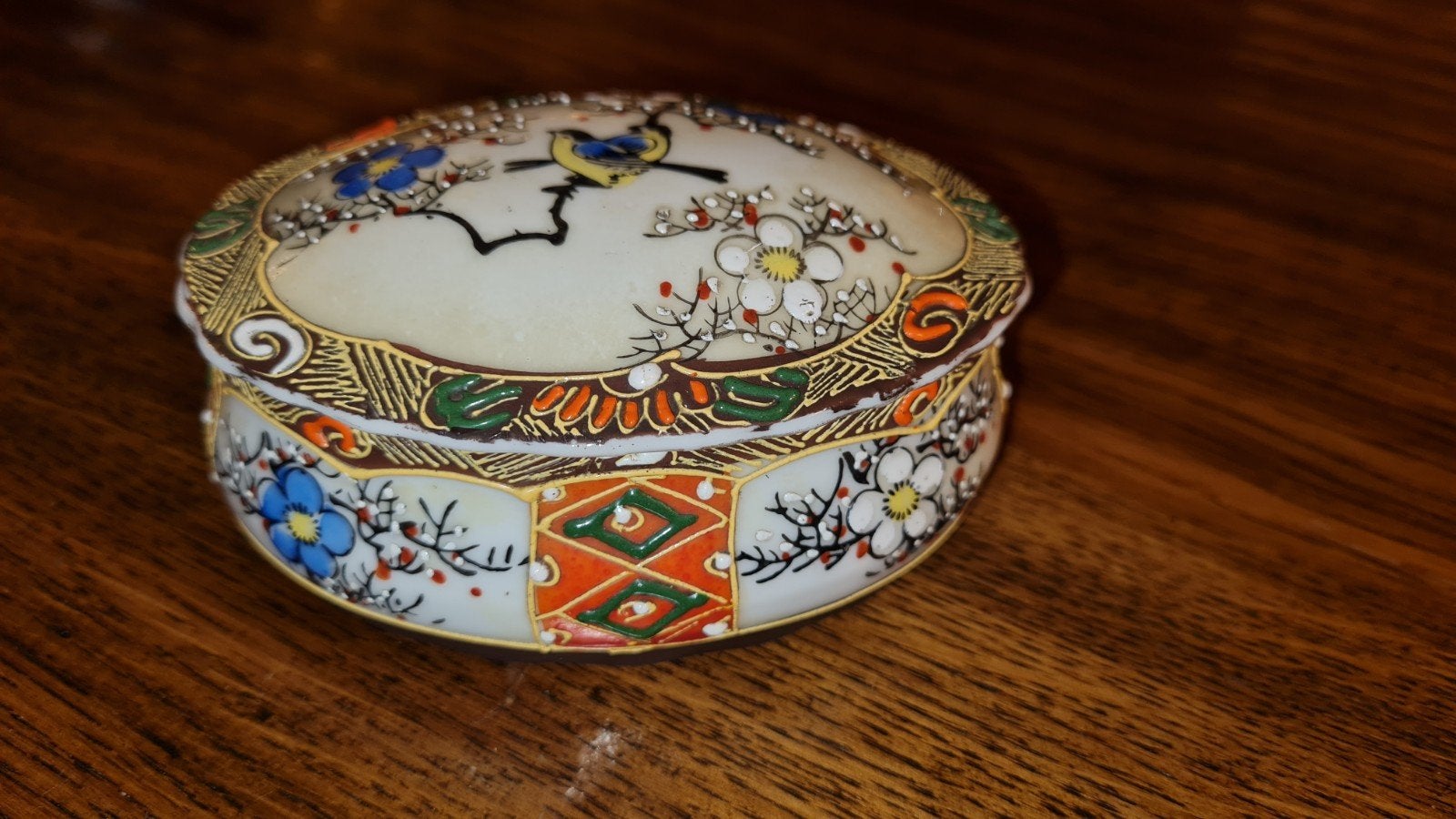 handgeschilderd juwelendoos, Antiek en Kunst, Ophalen of Verzenden