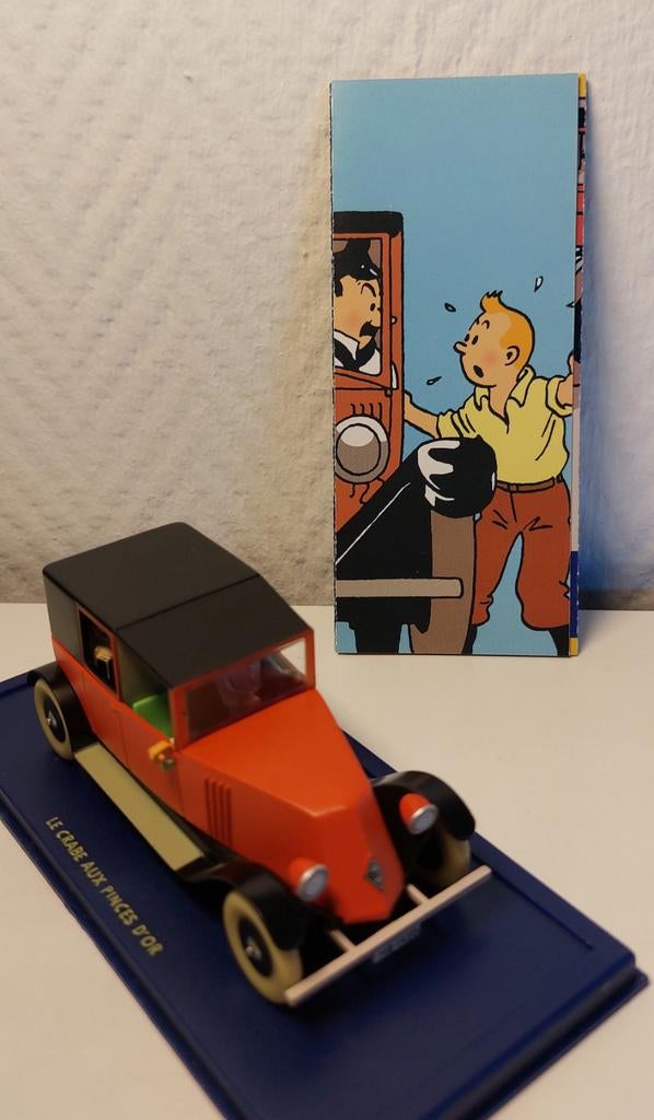 KUIFJE Atlas auto 1/43 De rode taxi jaren 20', Ophalen of Verzenden, Kuifje, Zo goed als nieuw, Beeldje of Figuurtje
