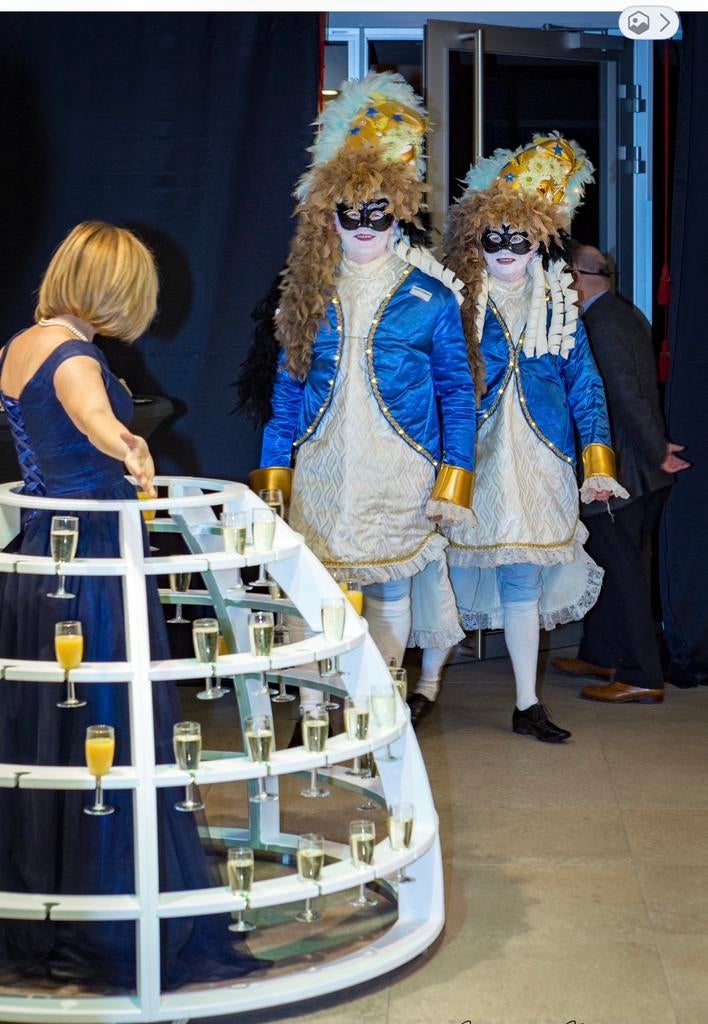 Vip service rok vr champagne glazen, Ophalen, Zo goed als nieuw, Feestartikel