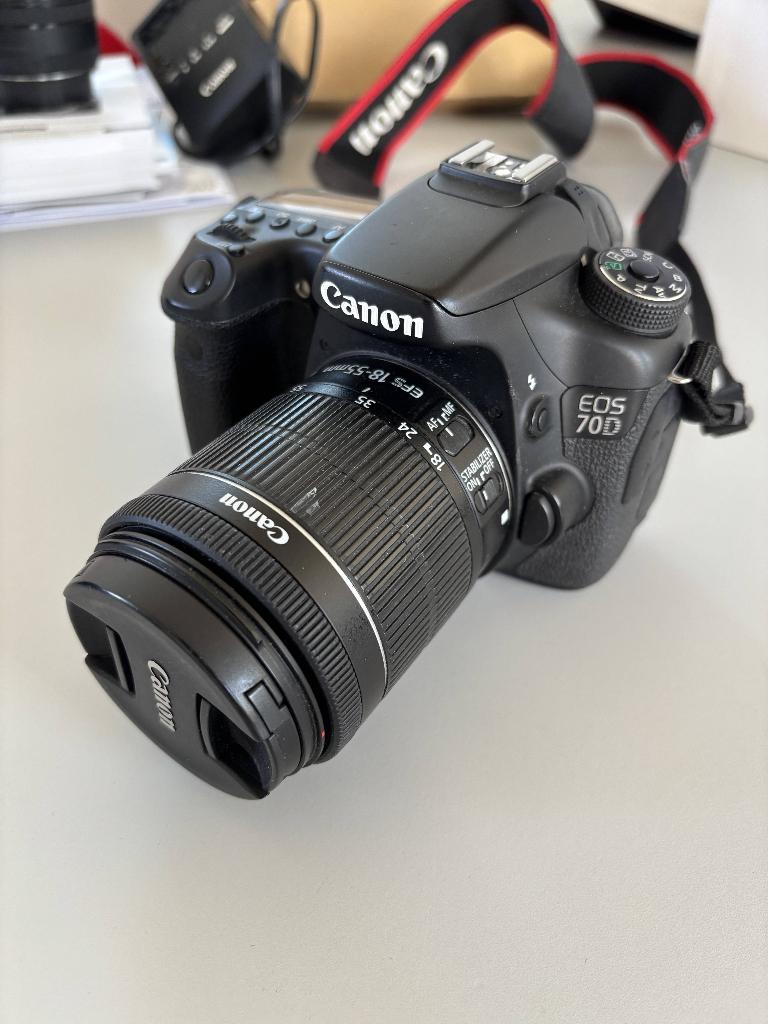CANON 70D / 18-55 & 50mm lens, Audio, Tv en Foto, Fotocamera's Digitaal, Ophalen, Spiegelreflex, Canon, Zo goed als nieuw