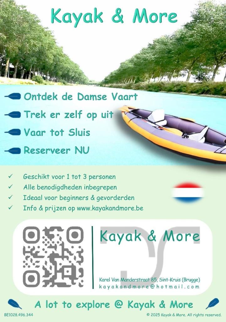 kajak te HUUR, Watersport en Boten, Ophalen, Opblaasbaar, Nieuw, 3-persoons of meer
