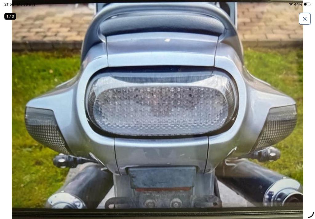Gefumeerd achterlicht met ingebouwde pinkels, Motoren, Ophalen of Verzenden, Gebruikt