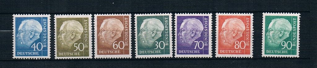 Michel 259/265 postfris, Postzegels en Munten, Postzegels | Europa | Duitsland, Postfris, BRD, Ophalen of Verzenden