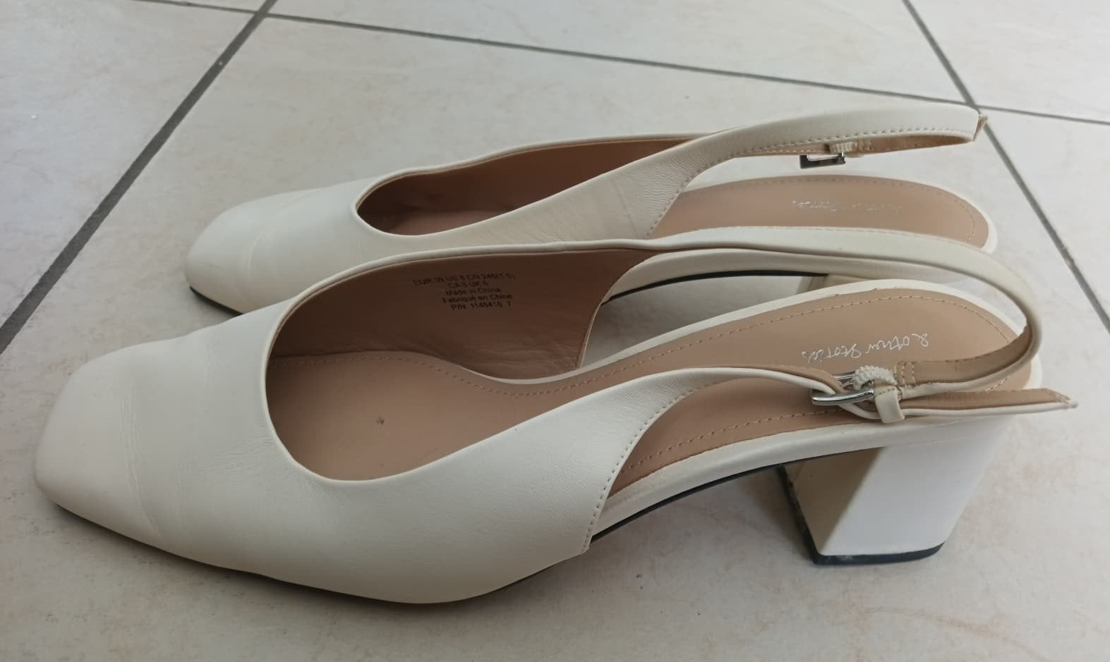 & Other Stories leren slingback pumps - maat 39, Enlèvement ou Envoi, Escarpins, & Other Stories, Comme neuf