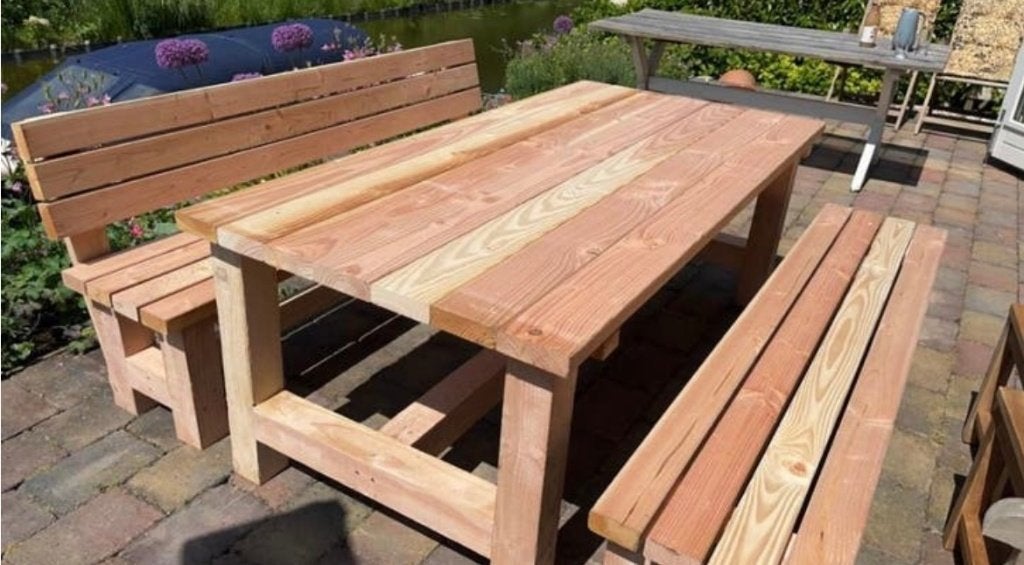 mooie douglas tuintafels - nieuw, Jardin & Terrasse, Tables de jardin, Enlèvement ou Envoi, Neuf, Rectangulaire, Bois