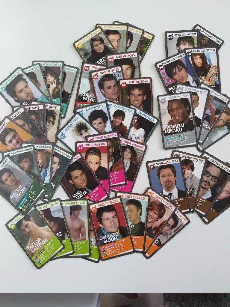 Joepie Hottie cards : kwartet, Verzamelen, Speelkaarten, Jokers en Kwartetten, Zo goed als nieuw, Kwartet(ten), Ophalen