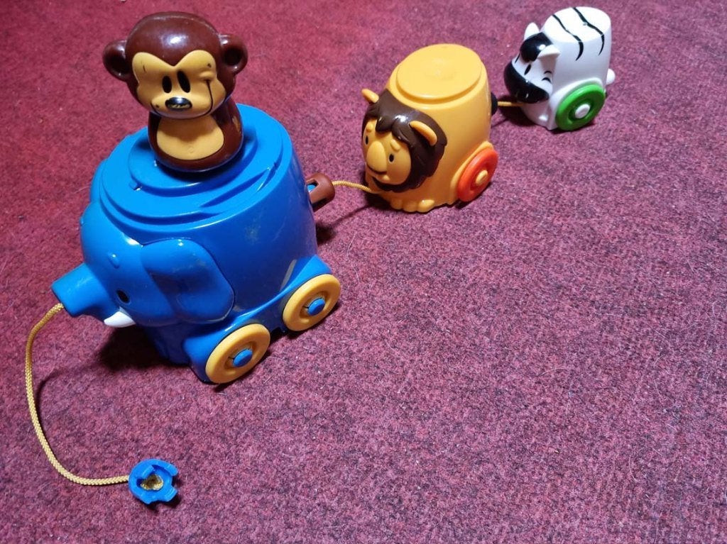 Dierentreintje, Kinderen en Baby's, Ophalen, Gebruikt