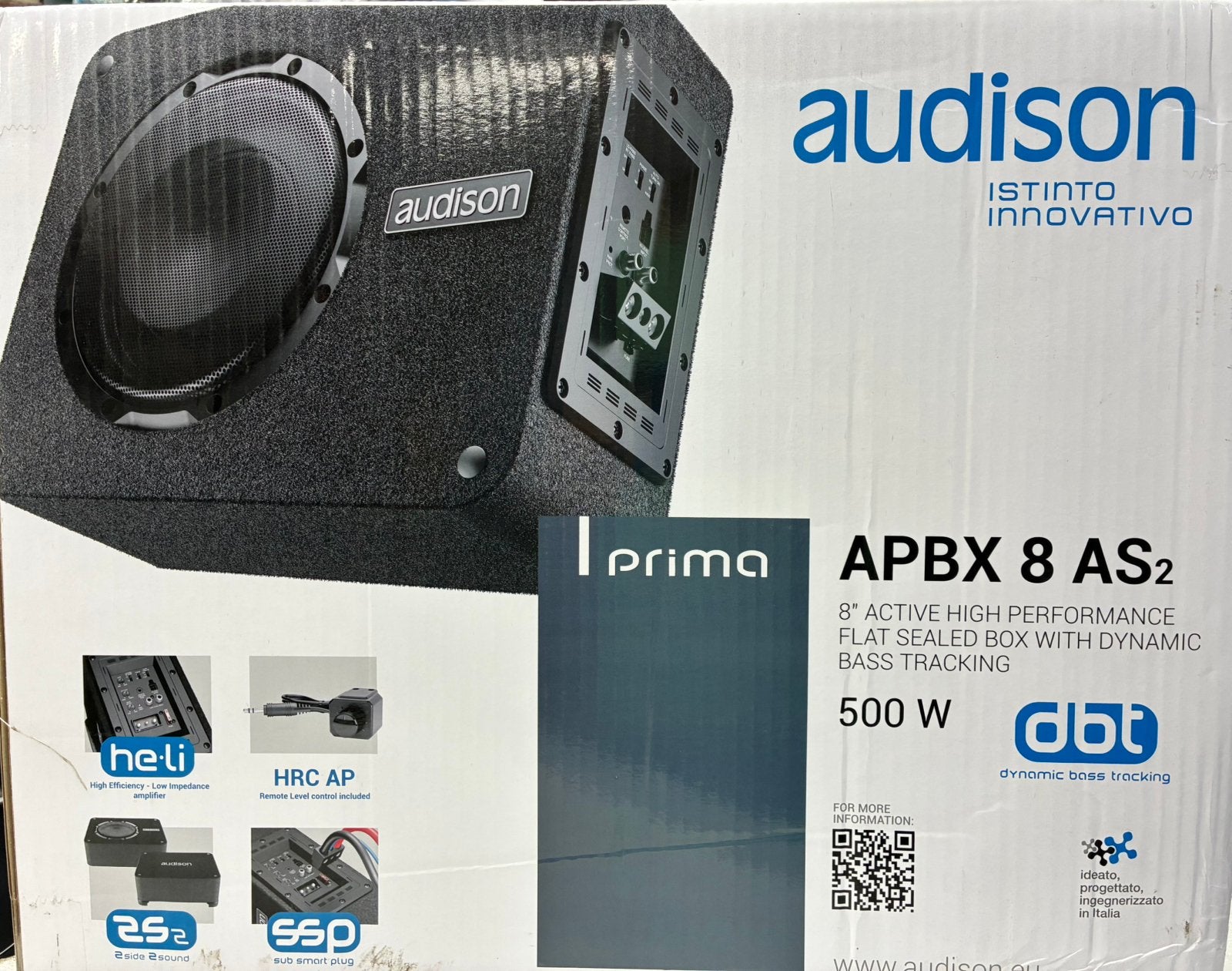 Subwoofer Audison APBX 8 AS2 | NEUF/NOUVEAU (scellé/scellé), Enlèvement, Neuf