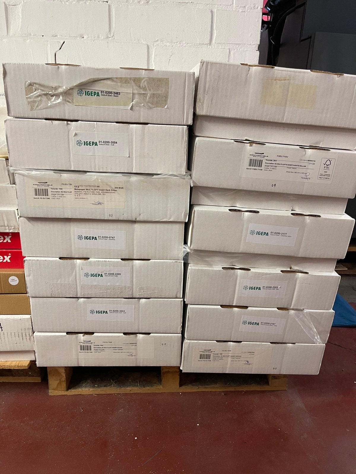 Pallet multiloft papier voor drukkerij, Divers, Enlèvement, Neuf