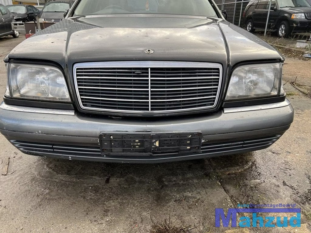 1995 MERCEDES S KLASSE W140 Grijs voorbumper 1991-1998, Gebruikt, Mercedes-Benz AG, Voor, Mercedes-Benz