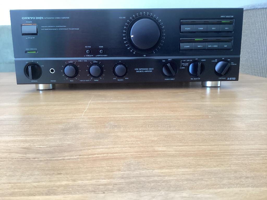 Onkyo Integra A 8700 monster versterker + phono MM MC 13,5kg, Enlèvement ou Envoi, 60 à 120 watts, Onkyo, Stéréo