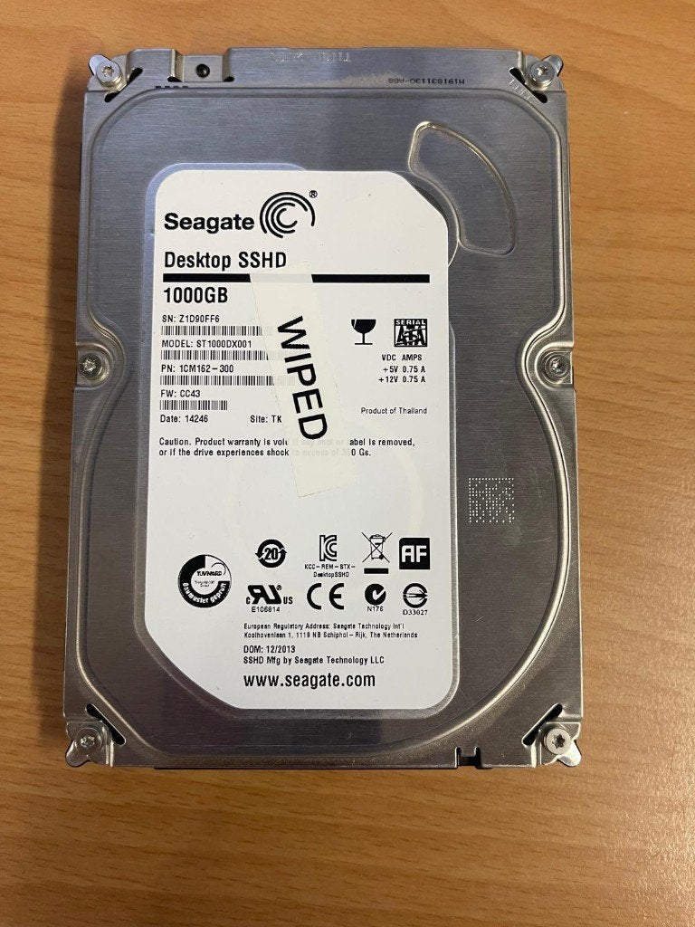 Seagate SSHD 1Tb, Ophalen, Intern, Gebruikt, Seagate