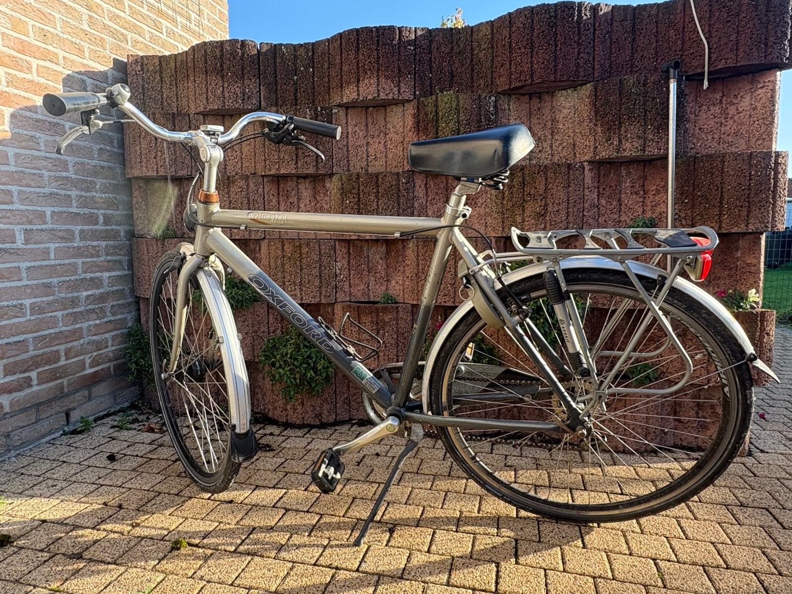 Herenfiets Oxford, Gebruikt, Velgrem, Versnellingen, 57 tot 61 cm
